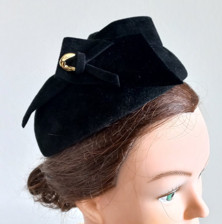 doorgaan zonde Onze onderneming damesdop-dameshoed-hoed-dop-zwart-diepzwart-rond-kerkhoed-dopje