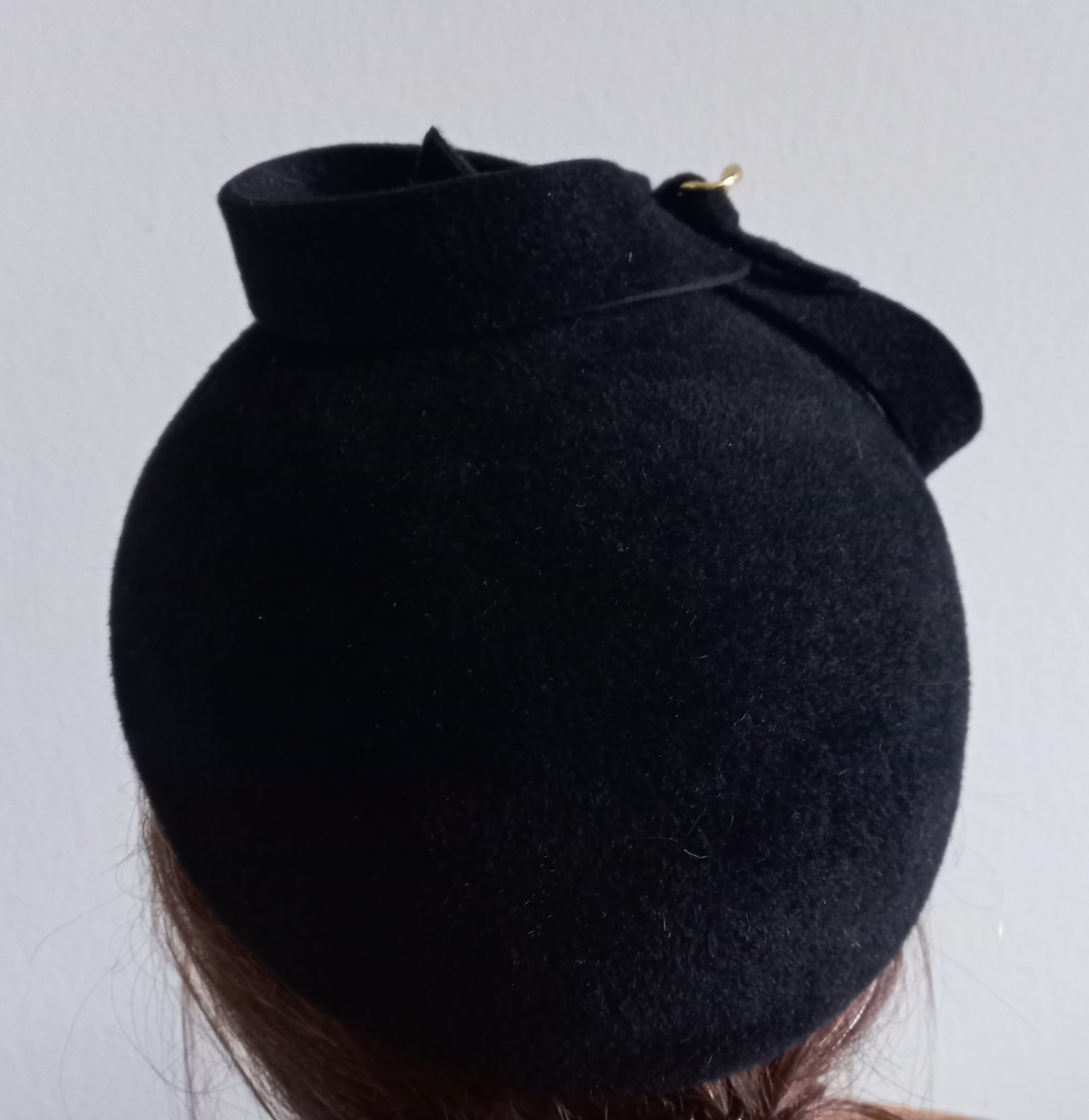 damesdop Anne-Ruth zwart velvet - Afbeelding 2