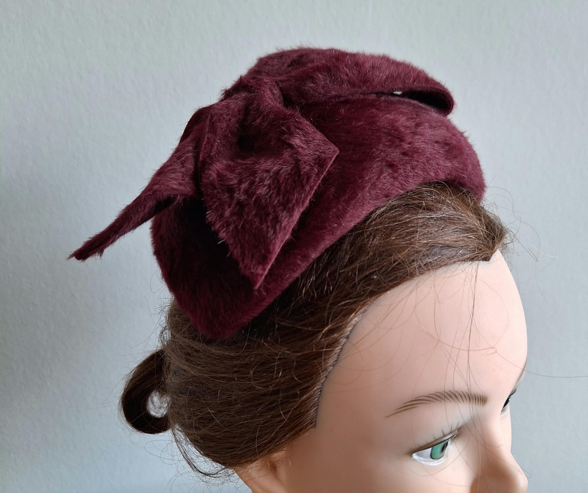 bandeau/ dopje Jorien bordeaux - Afbeelding 2