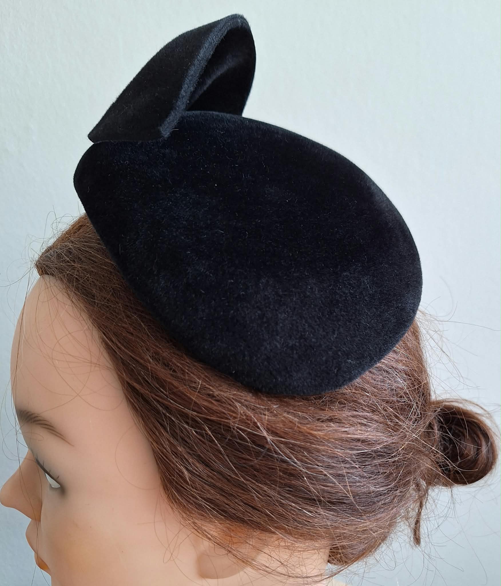 bandeau/ dopje Jorien zwart velvet - Afbeelding 3